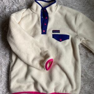 Gap Original White Fleece Sweater - Kids Large (fits like a XS/S)